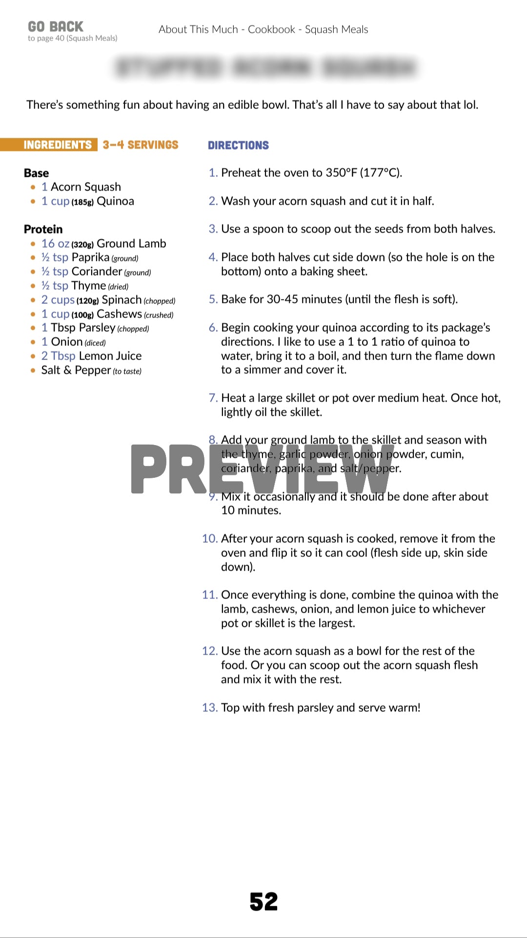 Omnivore Cookbook (DIGITAL)